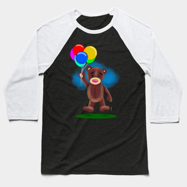 Teddy bear Baseball T-Shirt by Chillateez 